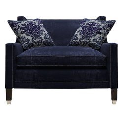 Duresta Grayson Reading Chair, Umber Leg Pimlico Indigo